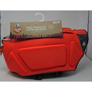 Arcadia Trail Dogs Life Jacket XL Orange Black High Visibility Reflective‎ NWT